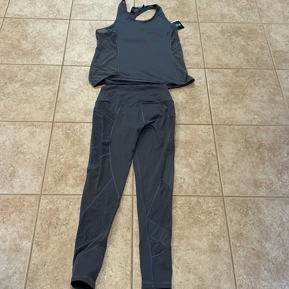 Awesome VS Shirt (NWT) & Leggings (Gently used)